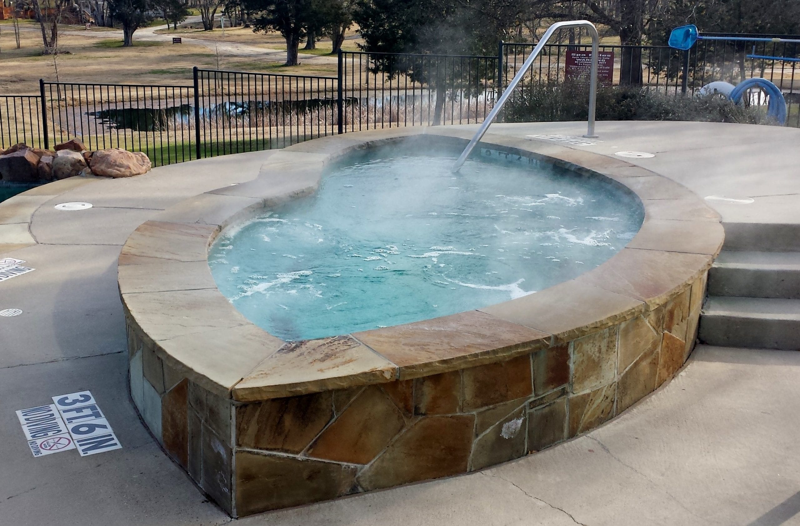 Outdoor hot tub at Mill Creek Ranch Resort