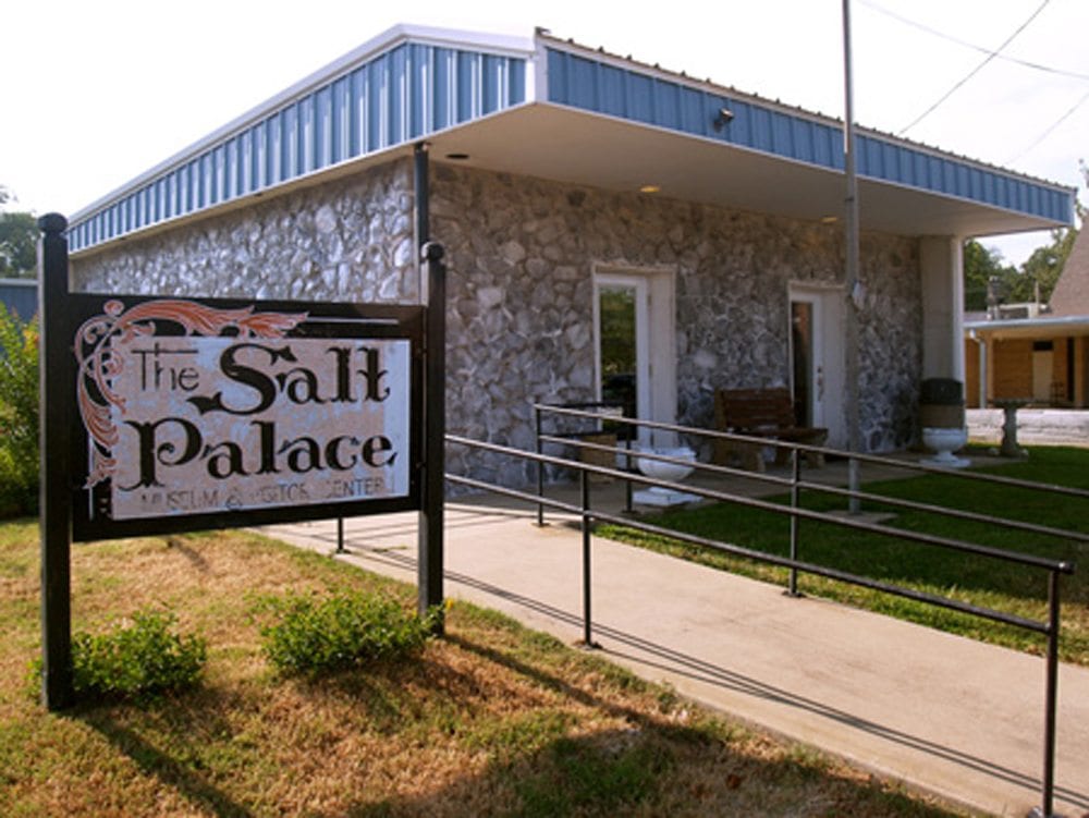 The Salt Palace in Grand Saline, TX front sign