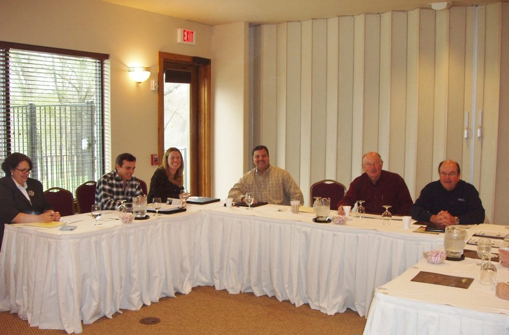 Corporate group in meeting room at Mill Creek Ranch Resort