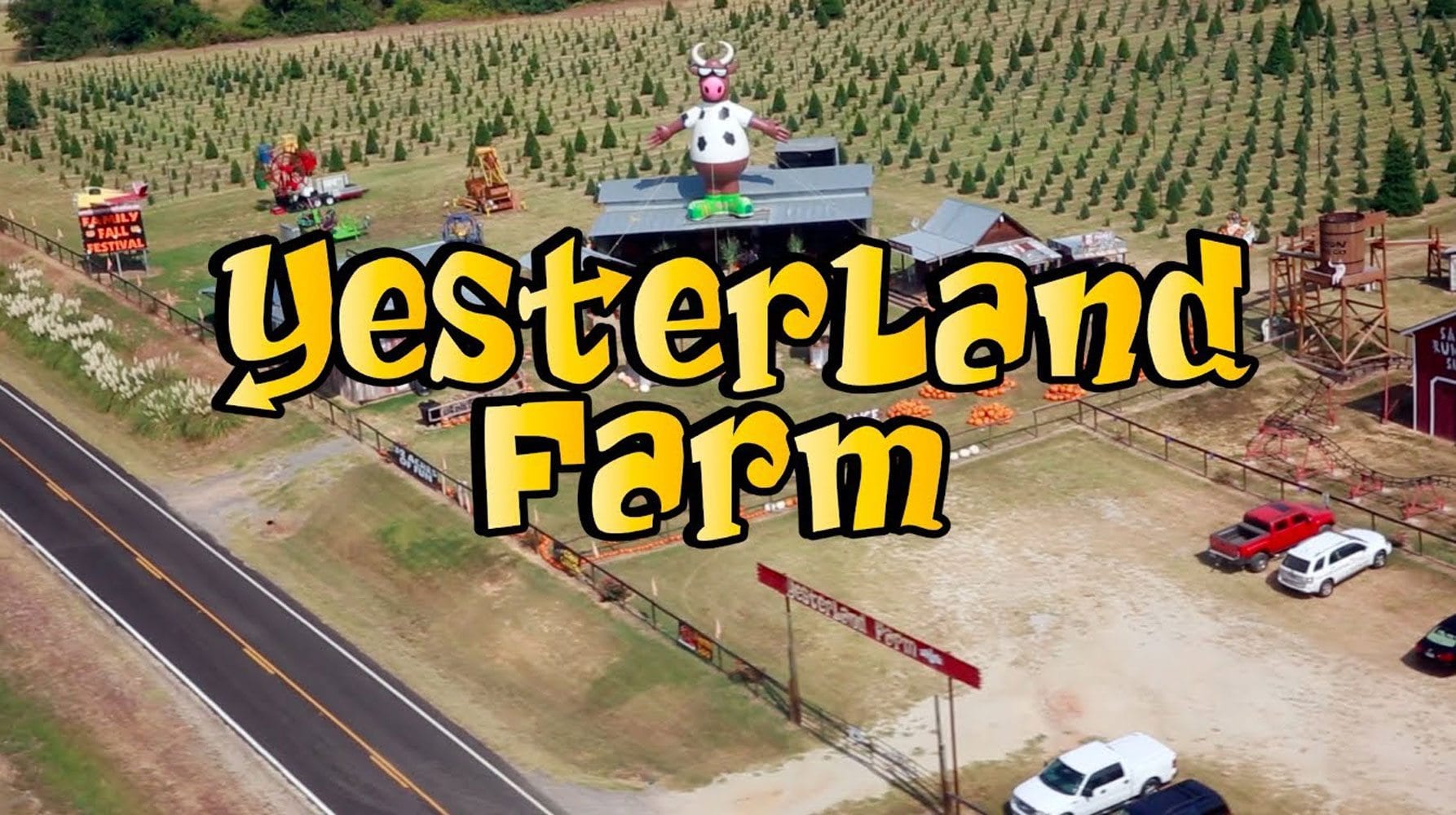 Yesterland Farm logo and aerial pic