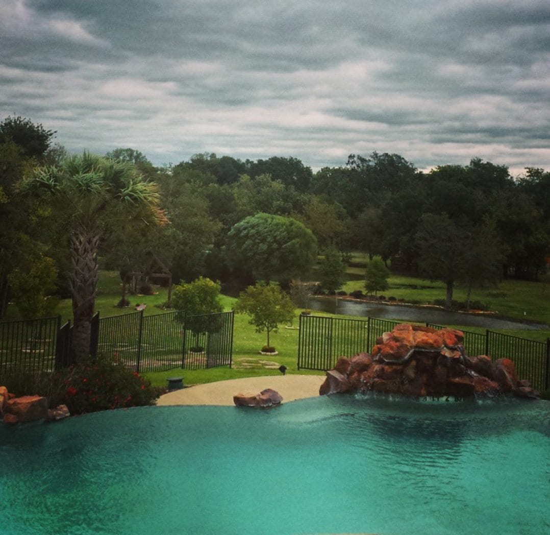 View from the Grand Lodge pool at Mill Creek Ranch Resort
