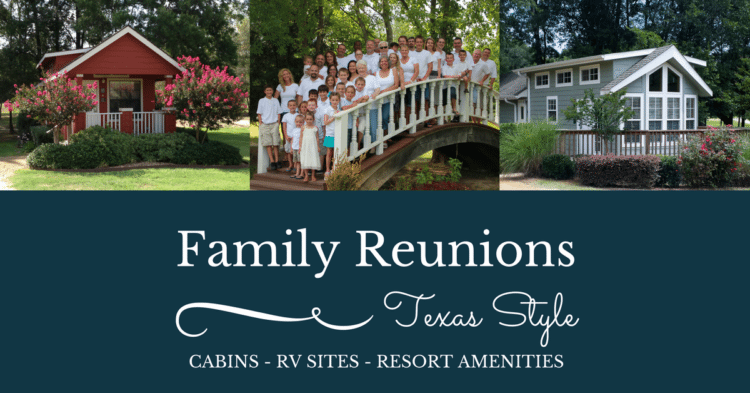 family reunion venue with cabins