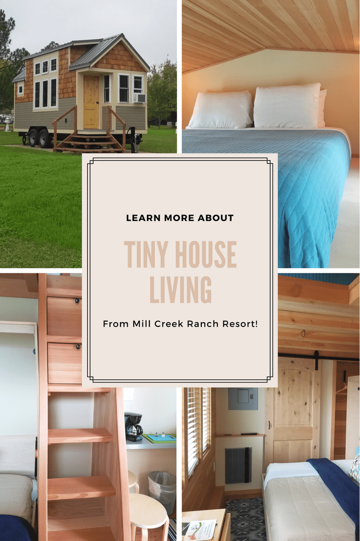 Various pictures of inside of tiny home