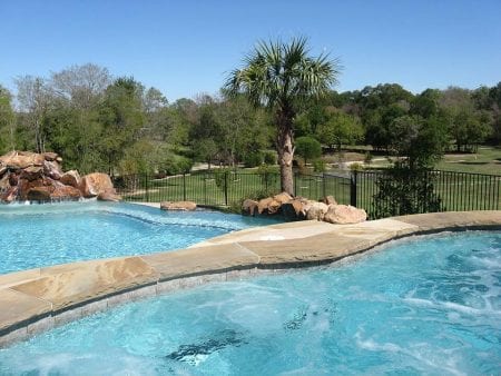 Photo of Mill Creek's Pool Area, the Perfect Place to Relax This Winter in Texas.