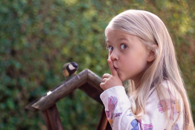 A girl Bird Watching In Texas.